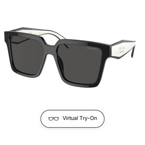 Prada Black & White Square Sunglasses